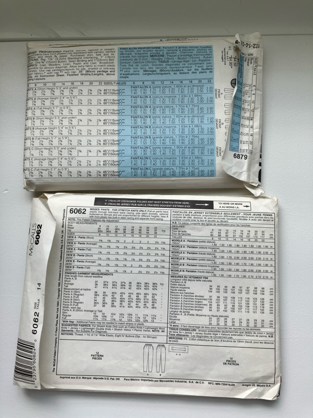 16 vintage sewing patterns, women’s pants skirts, and jackets size is 10–16 - Picture 15 of 16